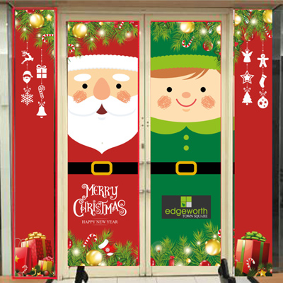 Edgeworth Town Square Christmas Door Signage